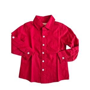 Eliza Grace Boy's Long Sleeve Red Shirt